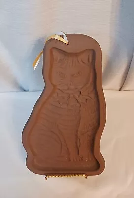 Vintage Tabby Cat Shortbread Cookie Mold 1981 Hartstone 11 Inches Stoneware • $13
