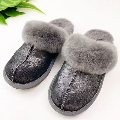 UGG Cozy II Slippers Metallic Glitter Size 2 • $45