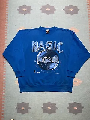 Vintage Orlando Magic Crewneck Sweatshirt NBA Basketball 90s 2XL Big Logo • $40