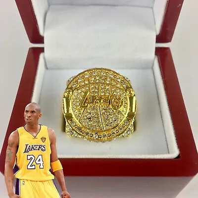 Kobe Bryant Los Angeles Lakers Championship Ring 2010 With Wood Display Box • $29.16