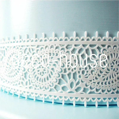 £3.29 • Buy Flower Lace Silicone Fondant Icing Mould Wedding Cake Mold Decoration Sugarcraft