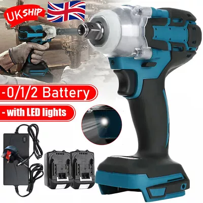 18V 1/2  Cordless Brushless Impact Wrench 520N.m Replacement For Makita Battery • £41.99