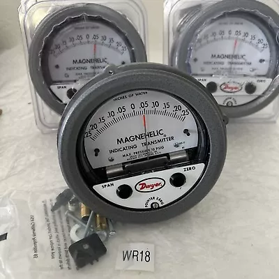 (3)Dwyer Series  Magnehelic Pressure Gauge Model 605-11 NNB + Warranty • $90