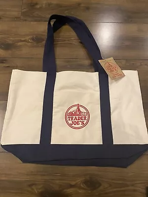 $11.90 • Buy Trader Joe's Reusable Canvas Eco Tote Bag Heavy Duty Grocery Bags NEW
