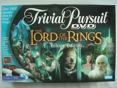 £11.95 • Buy Trivial Pursuit DVD Lord Of The Rings Trilogy Edition Board Game By Parker 2004