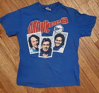 The Monkees Shirt Blue 1987 Summer Tour Concert Band Hat Jacket VTG • $40