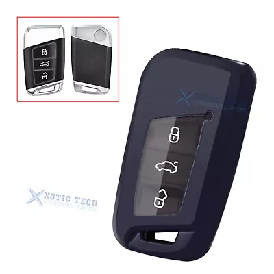 $15.98 • Buy Purple Black TPU Full Seal Smart Key Holder Shell For VW Passat Jetta CC Golf 7