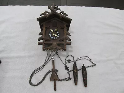 VINTAGE GERMANY CUCKOO CLOCK - Repair Or Parts • $35