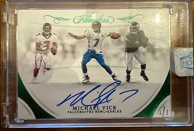 2018 Flawless Michael Vick Pro Bowl Autograph 1/1 ON CARD AUTO • $99.99