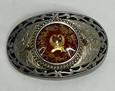Vintage Masonic Shriner Free Mason Centerpiece Belt Buckle • $24.99