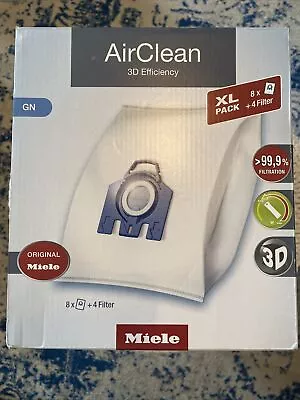 Miele AirClean XL Pack 3D GN Vacuum Cleaner Bags Pack Of 8 • $42.95