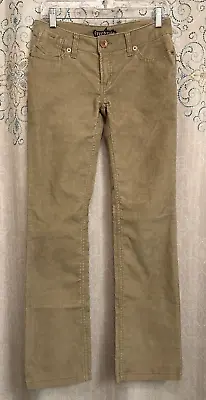 Womens Freestyle Revolution Junior's Tan Corduroy Bootcut Pants Size 5 (30 X32 ) • $26