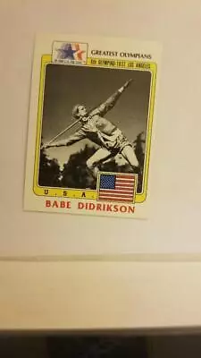 BABE DIDRIKSON 1983 Topps Greatest Olympians #39   FREE SHIPPING • $2