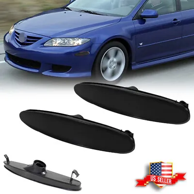 For 2003-2008 Mazda 6 Mazda6 Bumper Lamps Side Marker Lights Pair JDM Smoke Lens • $15.99