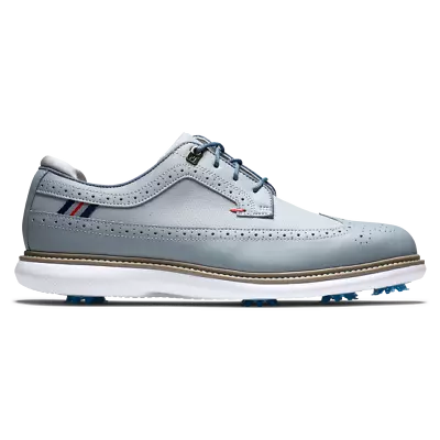 FootJoy Men's Traditions Shield Tip Golf Shoes - Grey/Grey-Style 57912 • $90