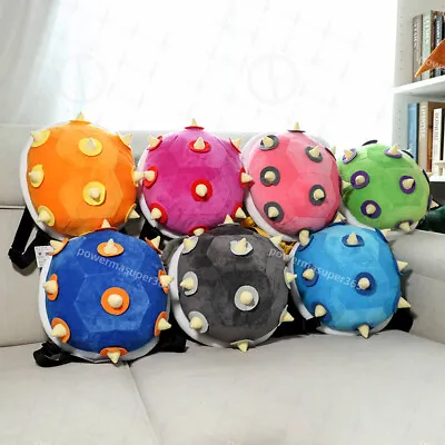 12  Super Mario Bros Koopa Backpack Plush Toys Soft Stuffed Dolls Bag Kids Gifts • $21.99