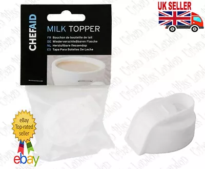 Plastic Milk Mate Bottle Topper Caps Easy Pour Handy Reusable Most Milk Bottle • £3.60