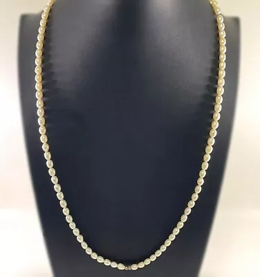 VINTAGE 32  Opera Length Pearl Necklace Single Strand Sterling Clasp • $44.95