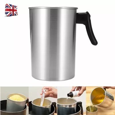 1.2/3L Wax Melting Pot Pouring Pitcher Jug Aluminium Pot Soy Candle Making Tool • £13.99