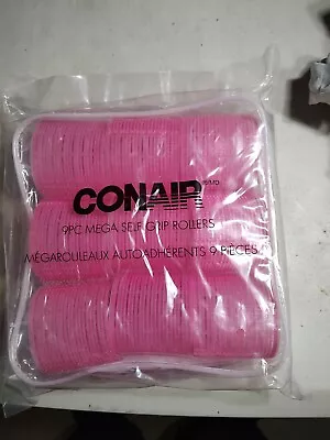 Avon Conair Women Hair Rollers Hair Curlers 9pcs Mega Self Grip Hair Wave Roller • $14