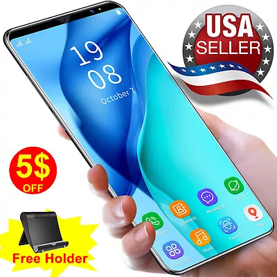 2024 New Android Factory Unlocked Cell Phone Cheap Smartphone 4G Quad Core 2 SIM • $71.06