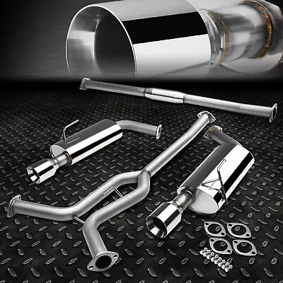 For 04-08 Maxima V6 Bolt-on Stainless Catback Exhaust Muffler Dual 4 Roll Tip • $205.88