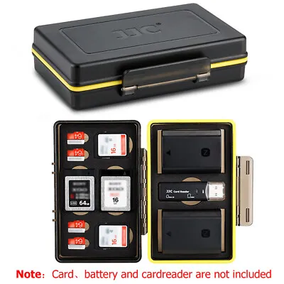 $19.79 • Buy Battery+ SD Micro SD XQD Memory Card Case Holder Box For Canon Nikon Sony Camera