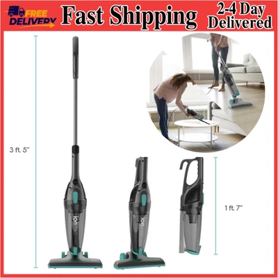 $22.80 • Buy IonVac 3-in-1 Lightweight Corded Stick Vacuum - NEW