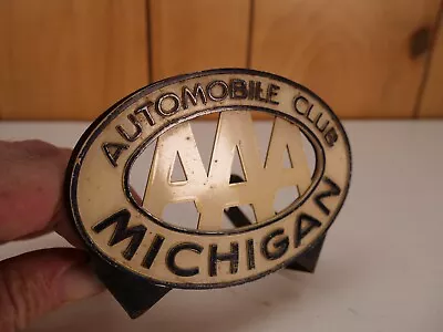 Michigan Automobile Club Badge Plaque Vintage AAA • $60