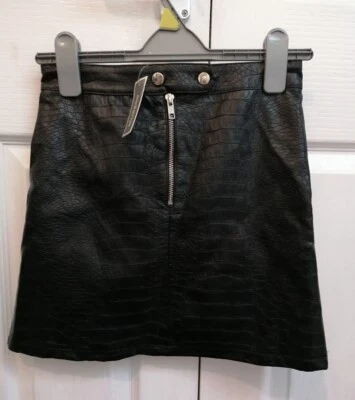 £4.99 • Buy Blue Zoo Leather Effect Snake Print Skirt Age 11