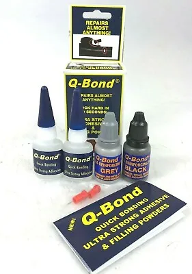 GENUINE Q BOND QB2 Original Ultra Strong Adhesive And Filler Repair Kit • £11.99