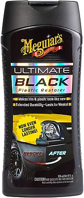 Meguiar's G15812 Ultimate Black Plastic Restorer Gel Trim Gloss 12 Ounces • $16.99