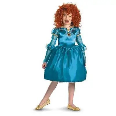 Nwt Disney Pixar Brave Merida Costume With Wig S 4-6x 4 5 6 Halloween Dress Up • $24.99