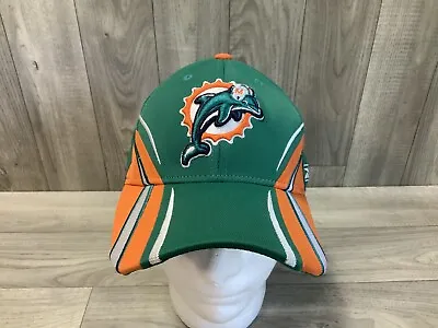 VTG 1990s Fitted MIAMI DOLPHINS Equipment NFL Authentic Sideline Hat Cap Reebok • $19.99