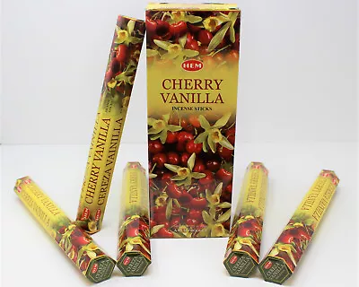 Hem Incense: CHERRY VANILLA - You Pick Amount: 20 60 100 Or 120 Incense Sticks • $4.72