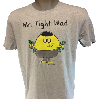 Mens David & Goliath Little Losers Mr. Tight Wad Grey Novelty Tee T-Shirt  • $19.99