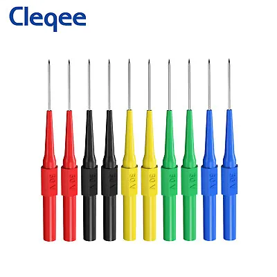$7.39 • Buy Cleqee Insulation Wire Piercing Probe Non-Destructive Test Probe For 4mm Banana
