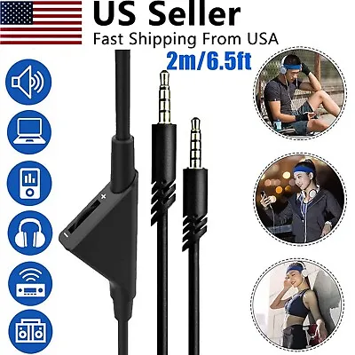 Audio Cable Cord Volume Control For Astro A10 A40 PS4 Xbox One Gaming Headset 2M • $8.75