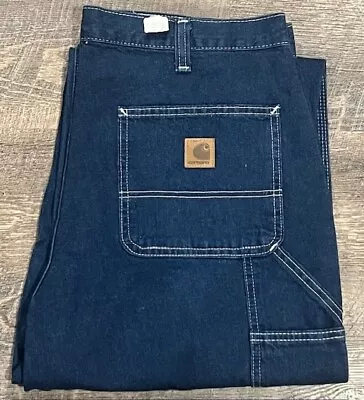 Carhartt 382-83 Denim Carpenter Work Jean - Size 34x32 • $35