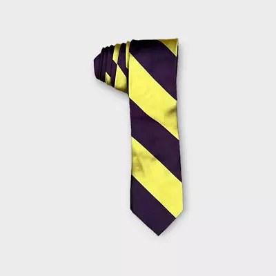 J. Crew |  English Silk Tie In Diagonal Stripe | Narrow Tie  • $25