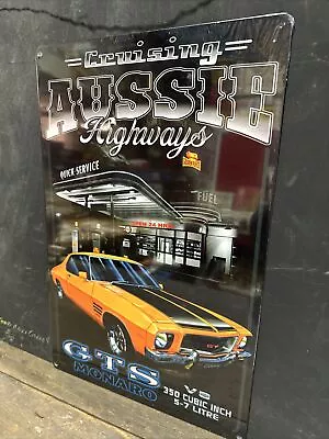 Cruising Aussie Highways Holden HQ Monaro GTS Repro Metal Sign • $40