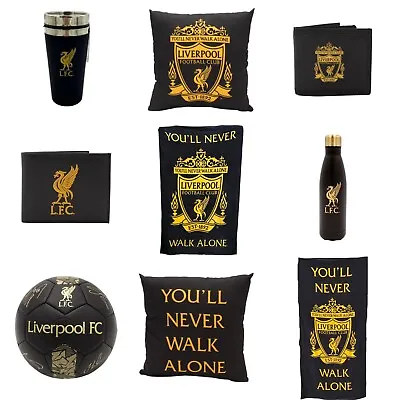 £10.50 • Buy Liverpool FC Official Black And Gold Theme Merchandise Gift LFC Crest YNWA