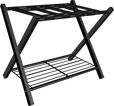 Folding Luggage Rack | Metal Storage Shelf | Bedroom Living Room | Hotel Essent • $45.98