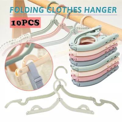 10x Portable Retractable Clothes Trouser Socks Hanger Travel Clothes Drying Rack • $10.45