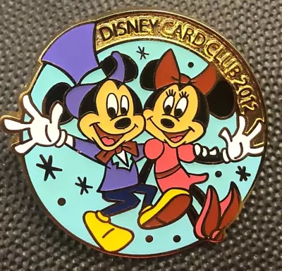 Disney Pin 90056 Mickey Minnie Mouse Disney Card Club Top Hat Couple 2012 Japan • $9.99