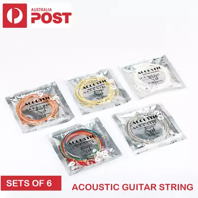 Premium Acoustic Music Guitar Strings Steel Classical Nylon Ukulele Set 6pcs • $2.25