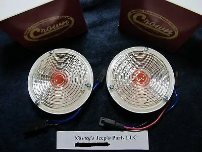 Fits Jeep Cj5 Cj6 Cj7 Front Signal Parking Lamp 1969 - 1976 1/2 989852 Pair! • $54.95