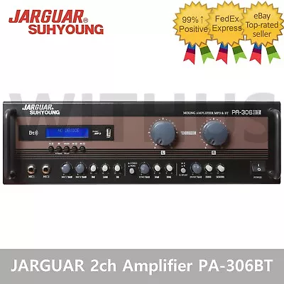 JARGUAR SUHYOUNG PA-306BT Stereo Mixing Karaoke 2ch Amplifier MP3 BT 320W - 220V • $218.81