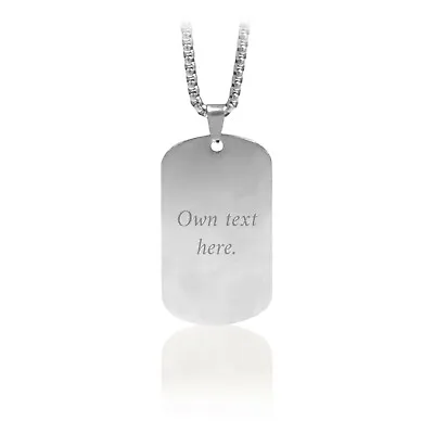 Necklace Gift For Him Her Mum Dad Birthday Christmas Personalised Any Text Name • £8.99