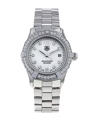 Tag Heuer Aquaracer WAF1416.BA0824 Steel Diamond Dial 27mm Watch • £1950